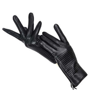 ถุงมือหนังฤดูหนาวสไตล์ใหม่จากปากีสถาน ออกแบบตามสั่ง ถุงมือลำลองหนังแกะสำหรับผู้ชาย - Product Image 3