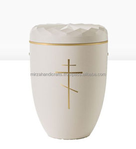 โกศโลหะสีดำสำหรับผู้ใหญ่โกศแบบไขว้สำหรับใส่เถ้ากระดูก - Product Image 4