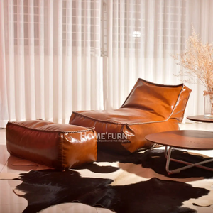 Fauteuil pouf vintage confortable de qualité professionnelle pour la maison ou l'hôtel, vente en gros OEM, canapé paresseux - Product Image 3