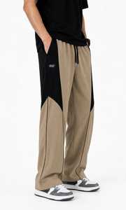 <b>Men's</b> Black Sweatpants <b>White</b> Side Stripe Elastic Waist Drawstring Casual <b>Joggers</b> Breathable Lightweight Polyester Straight Flat - Product Image 3