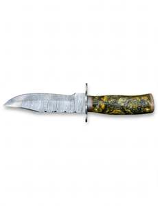 Handcrafted Patterned Steel Clip-Profile Utility <b>Craft</b> <b>Tool</b> Marbled Handle Executive Display Piece - Product Image 4