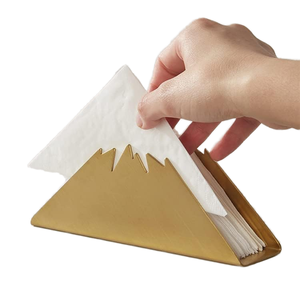 Elégants ronds de serviette en acier inoxydable avec finition dorée et argentée Porte-serviettes de qualité supérieure - Product Image 2