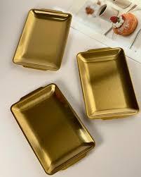 Plat de service carré en bronze artisanal KING, compatible lave-vaisselle - Product Image 6