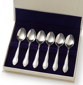Ensemble de cuillères à dîner classiques en acier inoxydable, finition miroir, manche long, compatibles lave-vaisselle, vaisselle de mariage - Product Image 6