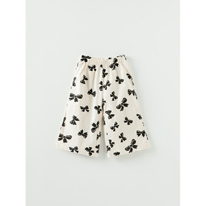 Pantalones con Lazo para Niñas OZKIZ, Estilo Casual Coreano, de 2 a 7 Años, con Diseño de Lazos, Primavera/Otoño, Moda Infantil al por Mayor - Product Image 1