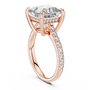 Bague de fiançailles solitaire en or 18 carats avec diamant de laboratoire serti à griffes, style de luxe certifié IGI pour femme, idéale pour les mariages et les soirées - Product Image 2