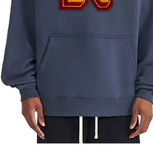 Sudadera con Capucha Personalizada para Hombre, Bordado Chenille, 100% Algodón, Manga Larga, Bolsillos Cosidos, Ropa Casual Antiarrugas - Product Image 2