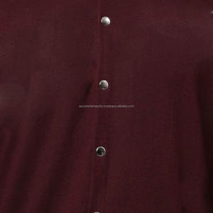 Veste varsity pour homme sans col, coupe-vent, hiver, logo personnalisé, veste bomber de baseball - Product Image 2