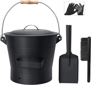 Stainless Steel Scoop <b>with</b> <b>Long</b> Wooden Grip <b>Handle</b> Metal Shovel for Outdoor <b>Cleaning</b> - Product Image 4