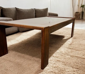 Mesa de Centro Moderna Personalizable, Mesa de Centro Industrial de Metal y Madera con Estante de Almacenamiento para Sala de Estar, Oficina, Dormitorio - Product Image 3