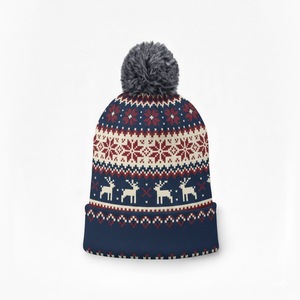 Unisex High Quality Wool Blend Knitted <b>Beanie</b> Comfortable Winter Ski <b>Hat</b> <b>Beanie</b> <b>Hats</b> for Outdoor Use <b>Men</b> jacquard 2026 - Product Image 1