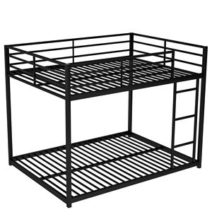 Letto a Castello in Metallo Nero Full Over Full con Scala, Vecchio SKU MF197034AAB - Product Image 5