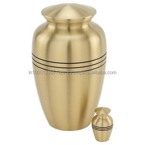 Urnas de Cremación de Latón al por Mayor para Cenizas Humanas Adultas, Acabado de Estaño Grabado, Diseños Personalizables, Estilo Americano Conmemorativo - Product Image 3