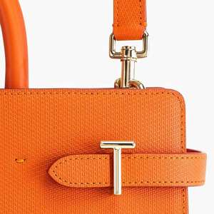 Solid Color Striped Tote Handbag for Women High Capacity Zipper Lady Bag Trendy Simple Design Portable - Product Image 3