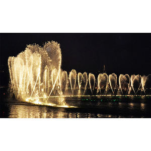 Decorative 1D 3D <b>Swing</b> Dancing LED Lighted Stainless Steel Modern Landscape Design Water Fountain Large Outdoor Colorful Musical - Product Image 1