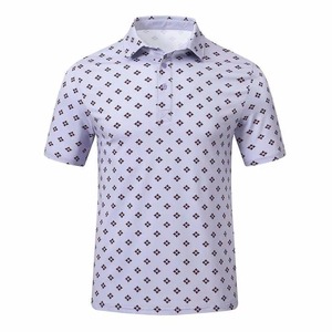 Camiseta polo de diseño moderno, tela de algodón de rizo ecológica, camisetas polo sublimadas con rayas en contraste - Product Image 2