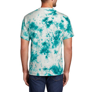 T-shirt pour homme en coton 100% tie-dye, respirant, col rond, manches courtes, sublimation et impression, qualité supérieure, OEM - Product Image 3