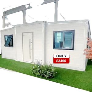 Casa Contenedor Prefabricada Moderna, Impermeable, con Estructura de Acero, de 20 pies/40 pies, Móvil, Expandible, Portátil, para Familias Pequeñas - Product Image 1