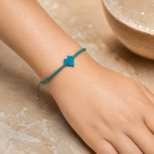 Handmade Miyuki <b>Beaded</b> Heart Women Adjustable Boho Friendship <b>Bracelet</b> <b>Gold</b> Beads Custom Colors Party Trendy - Product Image 6