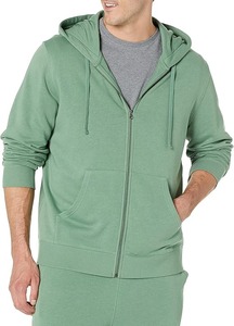 Men's Zipper-Up Sherpa-<b>Lined</b> Fleece Hoodie 100% Cotton Thermal Long Sleeve Outdoor Tactical Warm Fuzzy <b>Coats</b> Hooded Outwear - Product Image 6