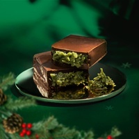 Novedad 2026: Snacks de Chocolate Semidulce con Pistacho y Nueces Sólidas CHOCOLATIER Legendarios de Alta Calidad, Caja de 175g para Venta Minorista