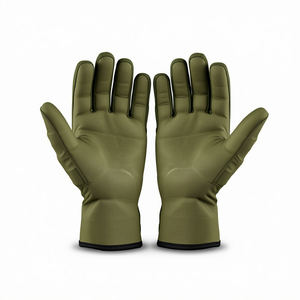 Olive Finger Field Hockey <b>Gloves</b> Padded Palm <b>Sports</b> <b>Gloves</b> For Training Drills Match Competition And Player Protection - Product Image 2