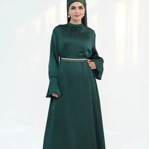 Abaya Modesta Ecológica de Manga Larga y Cuello Redondo para Mujeres Musulmanas de Global Village - Product Image 6