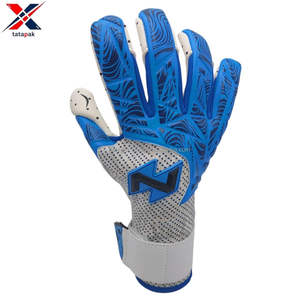 Gants de sport en cuir unisexe de haute qualité, gardiens de but, respirants, réglables, antidérapants, fermeture à boucle et crochet, protection des doigts - Product Image 3