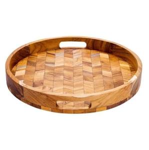 Bandeja de Servicio Redonda de Resina para Servir Frutas, Comida, Cena, Café y Té, Diseño Personalizado - Product Image 2