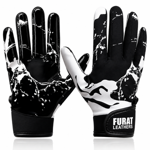 Custom Full Finger Outdoor Sports Gloves Moisture Wicking Sublimation Print Non-Slip Silicone Material Unisex <b>Hook</b> Loop Closure - Product Image 4