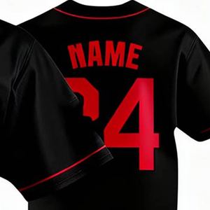 Uniformes de Béisbol al por Mayor, Ropa Deportiva de Tela Elástica Resistente, Conjunto de Camiseta de Béisbol con Logotipo Personalizado, Uniforme Atlético Transpirable - Product Image 4