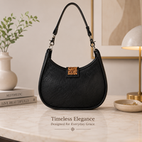 Sac à bandoulière en cuir Hairon pour femme, sac à main western clouté en cuir de vachette véritable, sac bandoulière bohème, sac de mode quotidien
