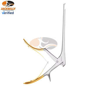 JACKBILLY High Quality Orthopedic Instrument Stainless Steel Love-Kerrison Rongeur Punch with 90 Degree <b>Bite</b> 4mm Thin Foot Plate - Product Image 3