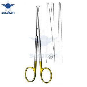 Tijeras Quirúrgicas Rectas y Delgadas de Carburo de Tungsteno TC Dorado, de Acero Inoxidable, 16 cm (6-1/4 Pulgadas), Modelo Fino - Product Image 5