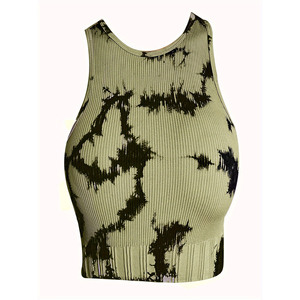 Wholesale Custom Private Label Women's Gym Tank Top Front Knitted Breathable Quick Dry Streetwear for Workout Sport Blank Gym - Product Image 1