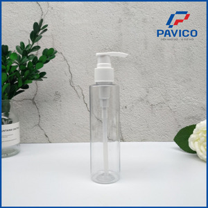 ขวดพลาสติก PET สำหรับเครื่องสำอางขนาด 150 มล. ยี่ห้อ Pavico เวียดนาม แบบปั๊ม OEM/ODM พร้อมการพิมพ์ลายแบบถ่ายโอนความร้อนในบรรจุภัณฑ์พลาสติก - Product Image 2