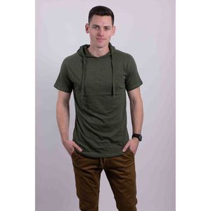 Felpa Leggera da Uomo con Cappuccio e Maniche Corte in Tessuto Tri-Blend - Product Image 5