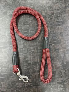 Red Black Braided Nylon <b>Dog</b> Leash Durable Slip Lead for Medium <b>Large</b> <b>Dogs</b> Simple Style - Product Image 3