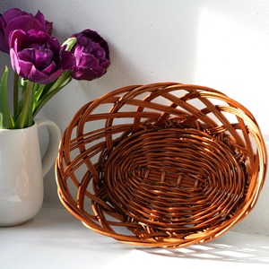 Set 2 Old <b>Bread</b> Fruit <b>Baskets</b> Handmade Eco-Friendly Storage <b>Baskets</b> Natural Rattan Modern Multifunction Artex Green Earth Made - Product Image 3