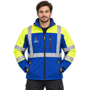 Veste de sécurité réfléchissante, vêtements de travail, matériau durable, léger, coupe confortable, vêtements de sécurité pour la construction et les activités de plein air, personnalisable - Product Image 1