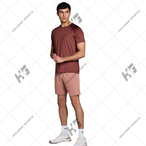 Shorts cargo en coton respirant pour hommes, avec cordon de serrage, ourlet brut déchiré, coupe ample et poches étendues – Vente en gros - Product Image 2