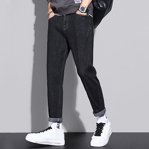 Nouvelle Collection Printemps/Automne 2025 – Jean Droit Ample Tendance Style Coréen pour Homme – Pantalon de Marque Jeune et Branché - Product Image 1