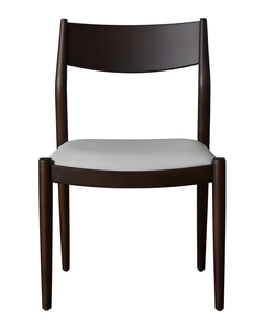 Chaise de salle à manger moderne en teck massif avec dossier incurvé et coussin rembourré, design européen écologique pour hôtel et restaurant - Product Image 6