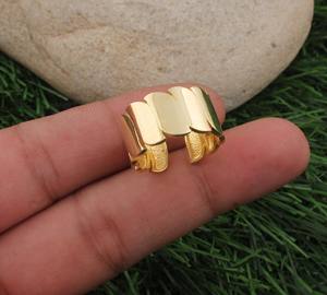 Adjustable 925 Sterling Silver Gemstone <b>Ring</b> Minimalist <b>Open</b> Band Gold Plated Resizable Women's Jewelry for Party Occasions - Product Image 2