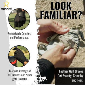 Diseño de malla flexible para una ventilación fresca |   Duración 3-5 Veces Superior al Cuero |   Recubrimiento de Silicona para un Agarre Máximo en el Guante de Golf - Product Image 3