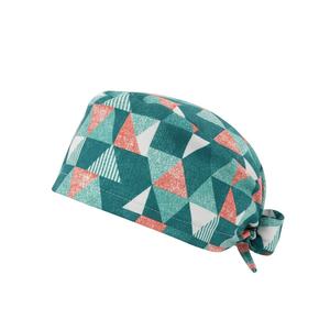 Unisex Medical <b>Scrub</b> Hats Plain Blue <b>Cap</b> With Stethoscope Heart Pattern Adjustable Cotton Polyester Woven Hospital Accessory - Product Image 4