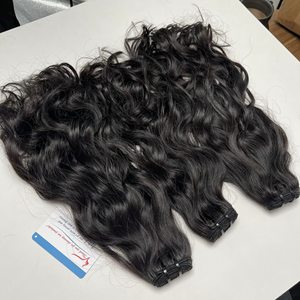 Super Sale Natural Wavy Raw Vietnamese Hair With Cuticle Aligned 100% Human Weft Hair Extensions Available Large stock - Product Image 6