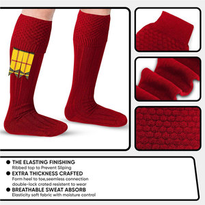 Durable Comfortable Scottish Highland Kilt Hose <b>Socks</b> for Men Traditional <b>Wool</b> Blend Long <b>Socks</b> Soft Ribbed Design Supplier - Product Image 4