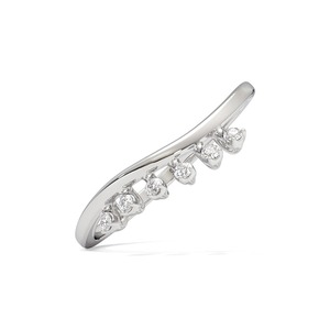 Bague minimaliste en argent sterling 925 avec diamant naturel pour femme, bague délicate en argent sterling avec diamant tombant - Product Image 5
