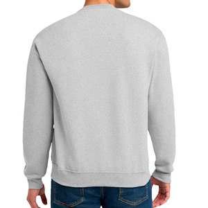 Sweat-shirt blanc à col rond pour homme, coupe classique, en coton French Terry, pull-over décontracté pour l'automne - Product Image 5